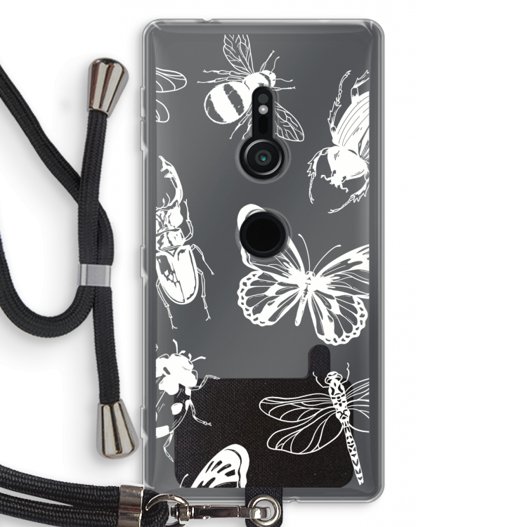 Tiny Bugs: Sony Xperia XZ2 Transparant Hoesje met koord