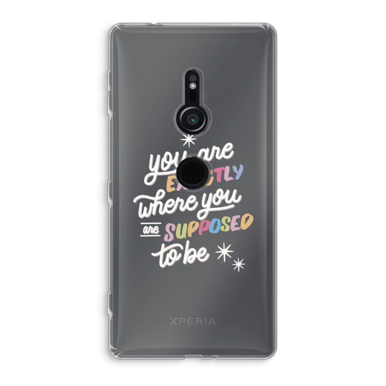 Right Place: Sony Xperia XZ2 Transparant Hoesje