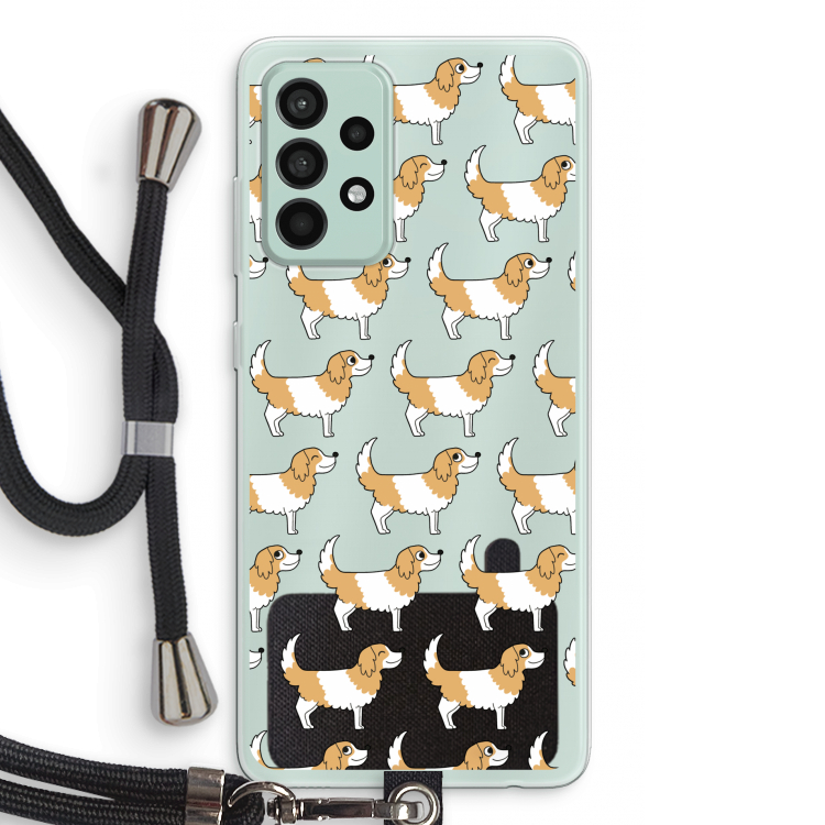 Doggy: Samsung Galaxy A52s 5G Transparant Hoesje met koord