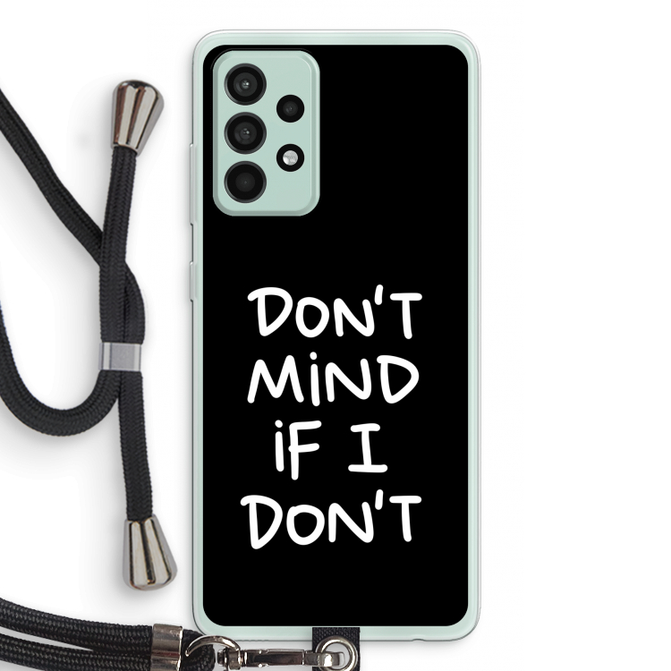 Don't Mind: Samsung Galaxy A52s 5G Transparant Hoesje met koord