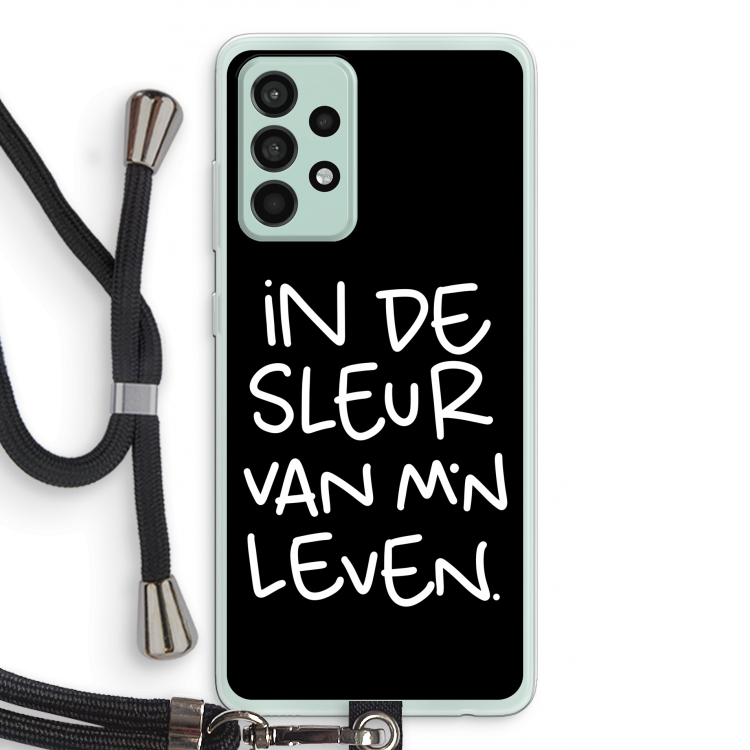 De Sleur: Samsung Galaxy A52s 5G Transparant Hoesje met koord