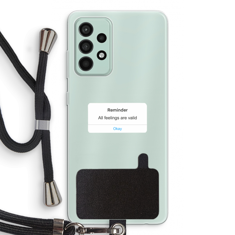 Reminder: Samsung Galaxy A52s 5G Transparant Hoesje met koord