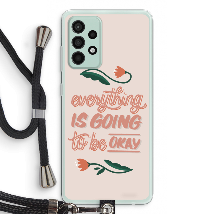 Optimistic flower girl: Samsung Galaxy A52s 5G Transparant Hoesje met koord