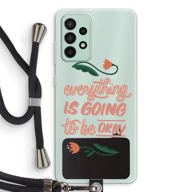 Optimistic flower girl: Samsung Galaxy A52s 5G Transparant Hoesje met koord