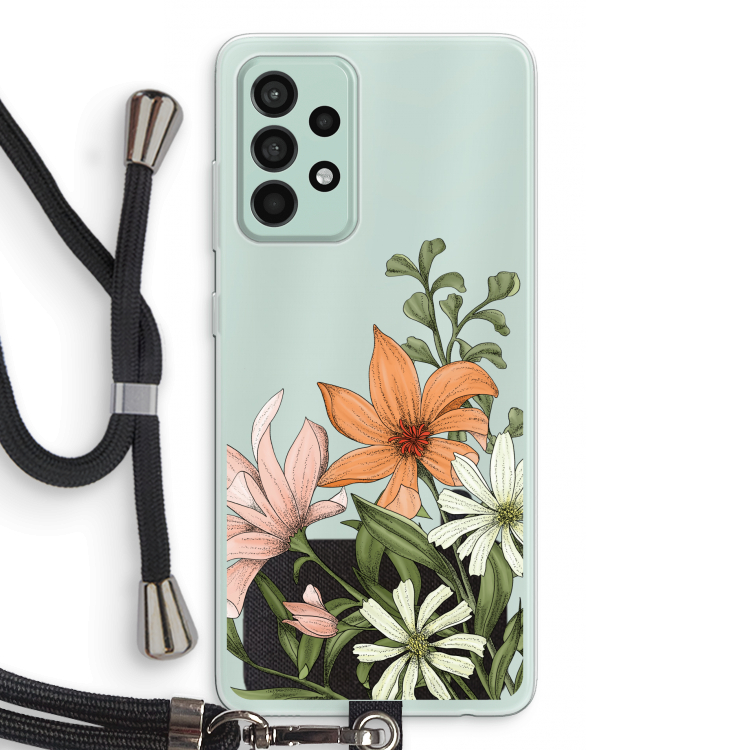 Floral bouquet: Samsung Galaxy A52s 5G Transparant Hoesje met koord