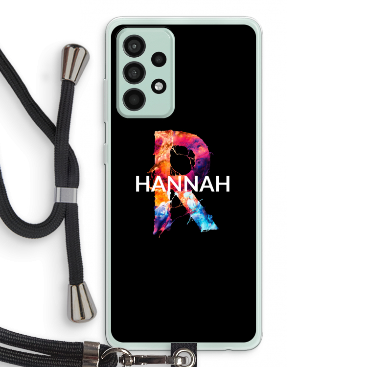 Abstract Spectrum: Samsung Galaxy A52s 5G Transparant Hoesje met koord