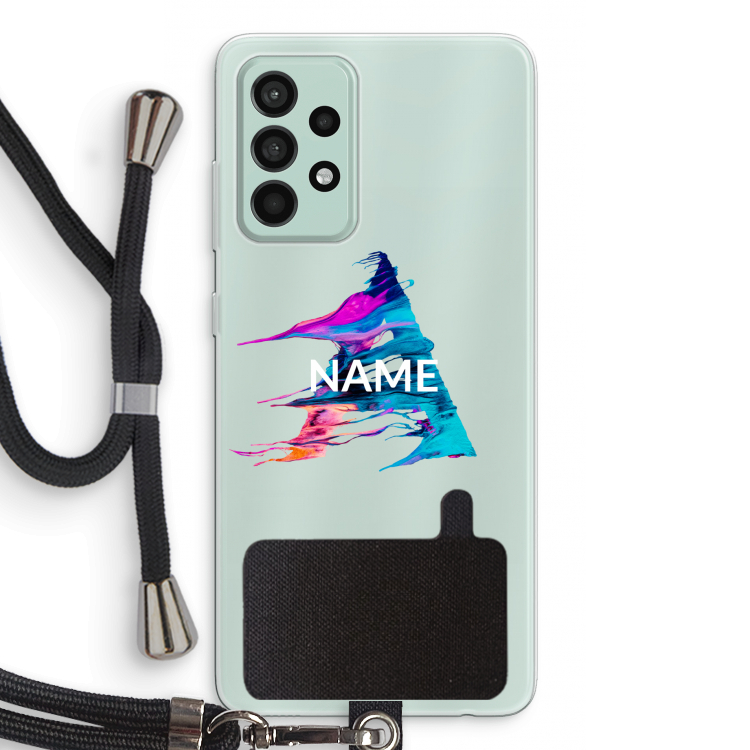 Abstract Spectrum: Samsung Galaxy A52s 5G Transparant Hoesje met koord