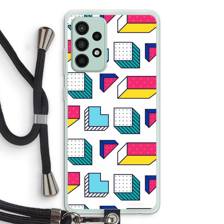8-bit N°7: Samsung Galaxy A52s 5G Transparant Hoesje met koord