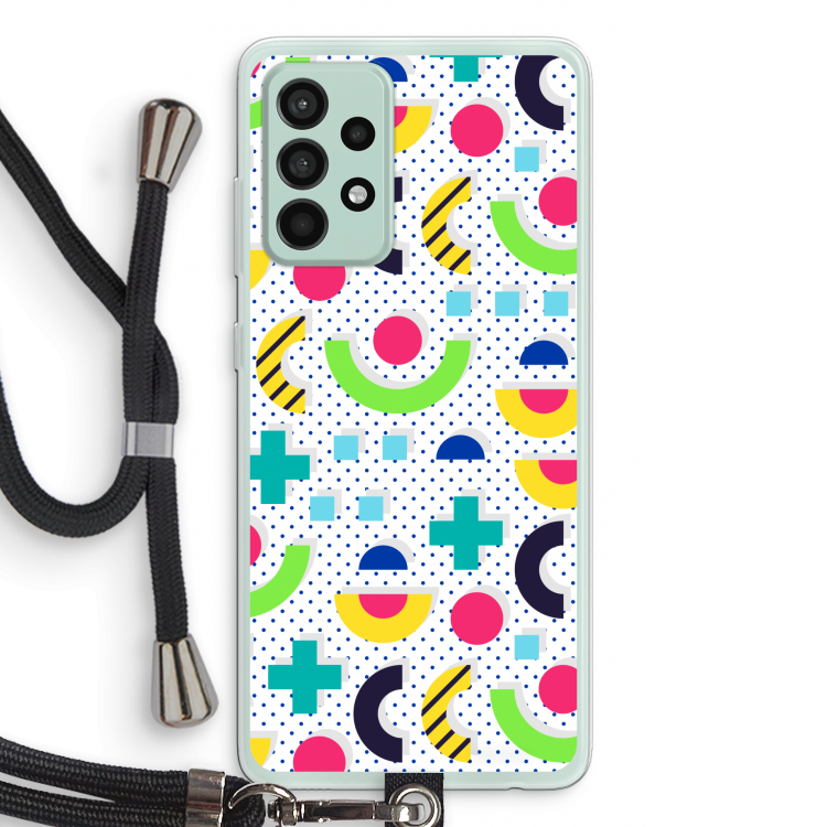 8-bit N°1: Samsung Galaxy A52s 5G Transparant Hoesje met koord