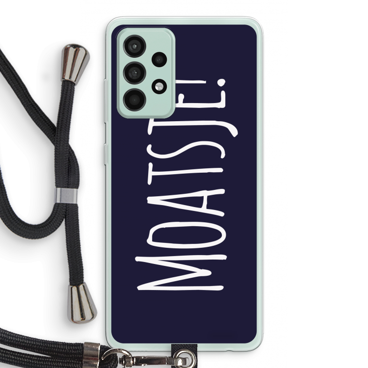 Moatsje!: Samsung Galaxy A52s 5G Transparant Hoesje met koord