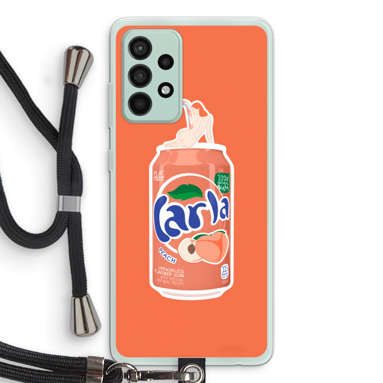 S(peach)less: Samsung Galaxy A52s 5G Transparant Hoesje met koord