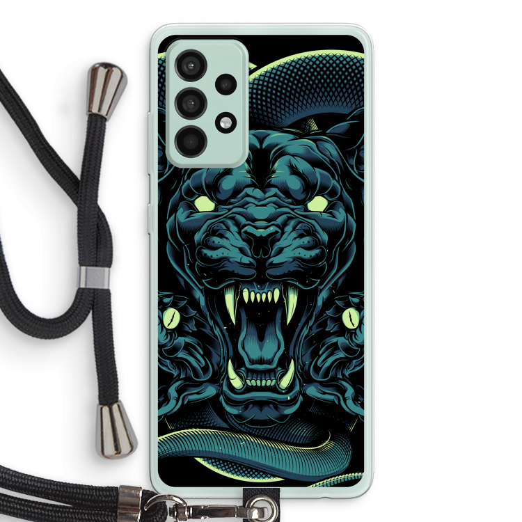 Cougar and Vipers: Samsung Galaxy A52s 5G Transparant Hoesje met koord