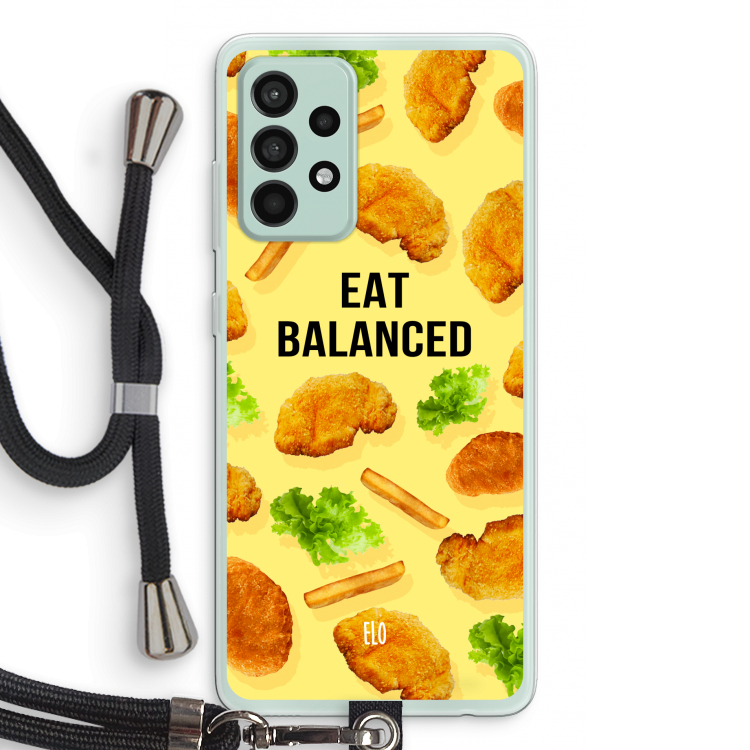 Eat Balanced: Samsung Galaxy A52s 5G Transparant Hoesje met koord