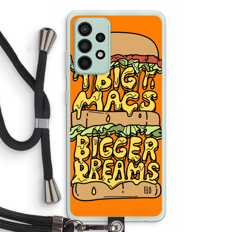 Big Macs Bigger Dreams: Samsung Galaxy A52s 5G Transparant Hoesje met koord