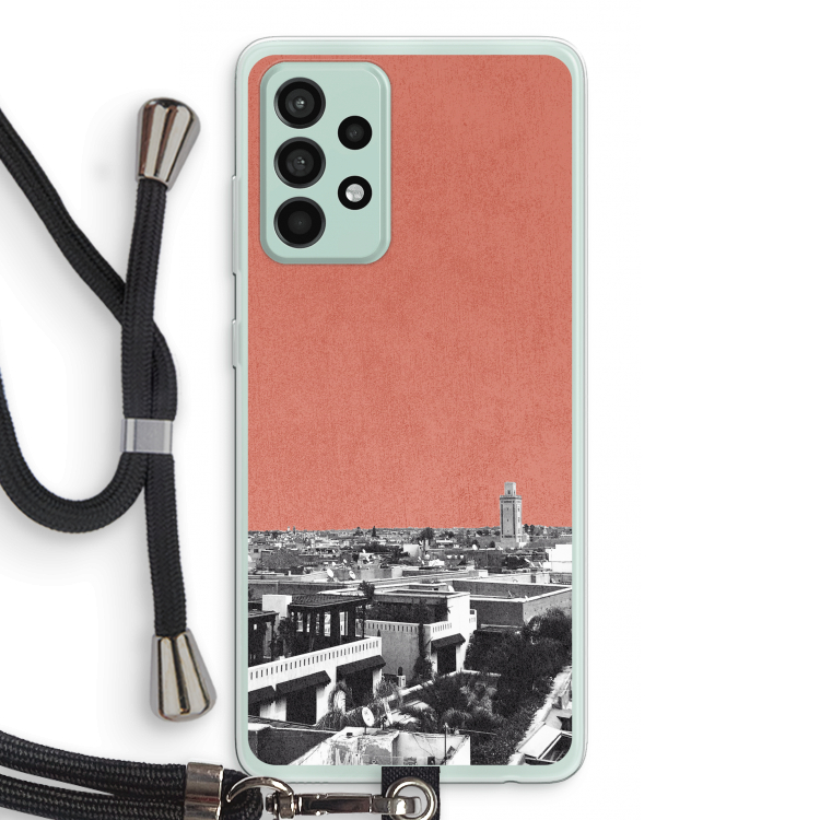 Marrakech Skyline : Samsung Galaxy A52s 5G Transparant Hoesje met koord