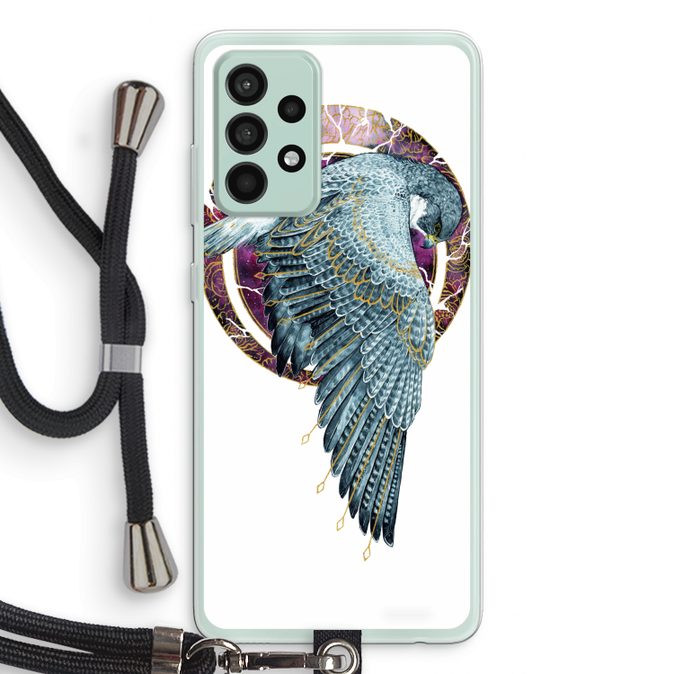 Golden Falcon: Samsung Galaxy A52s 5G Transparant Hoesje met koord