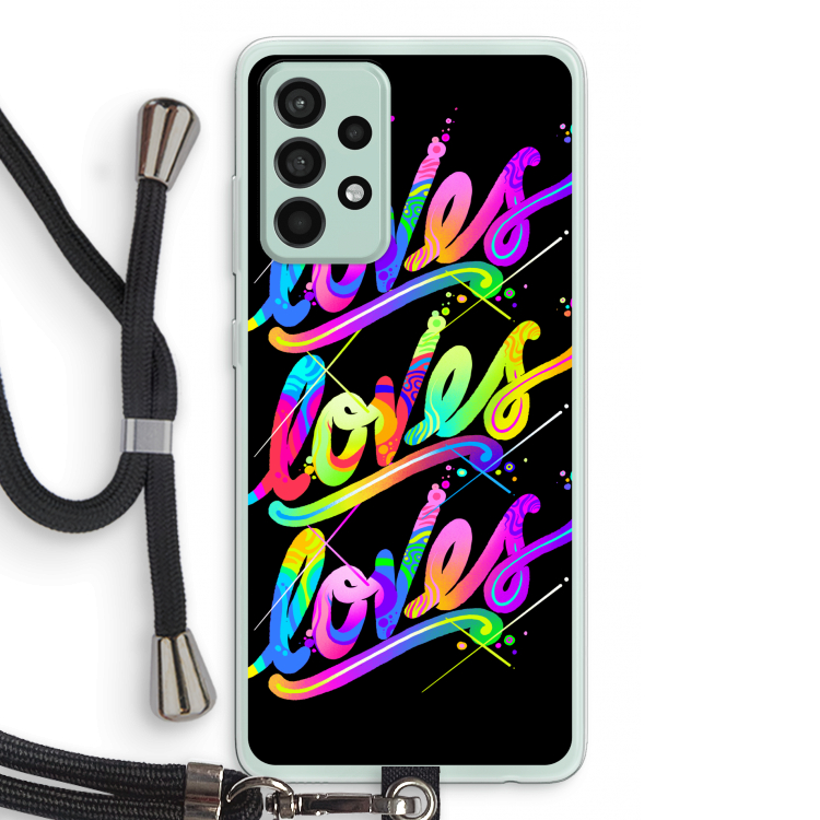 Loves: Samsung Galaxy A52s 5G Transparant Hoesje met koord