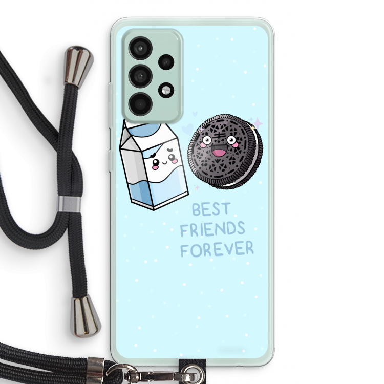 Best Friend Forever: Samsung Galaxy A52s 5G Transparant Hoesje met koord