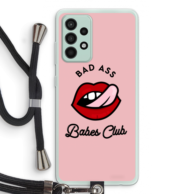 Badass Babes Club: Samsung Galaxy A52s 5G Transparant Hoesje met koord