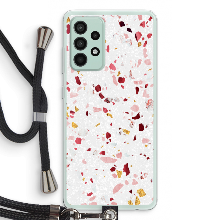 Terrazzo N°9: Samsung Galaxy A52s 5G Transparant Hoesje met koord