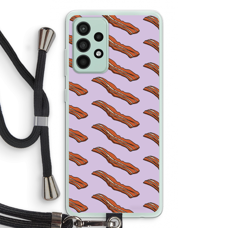 Bacon to my eggs #2: Samsung Galaxy A52s 5G Transparant Hoesje met koord