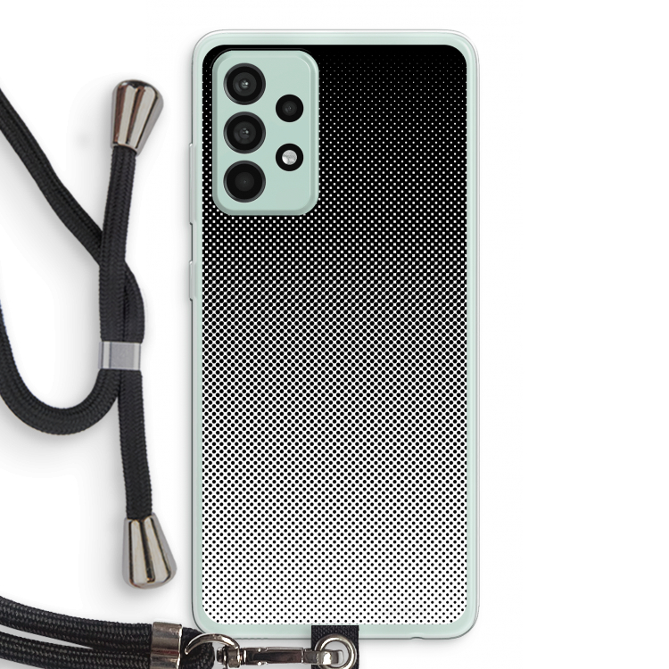 Musketon Halftone: Samsung Galaxy A52s 5G Transparant Hoesje met koord