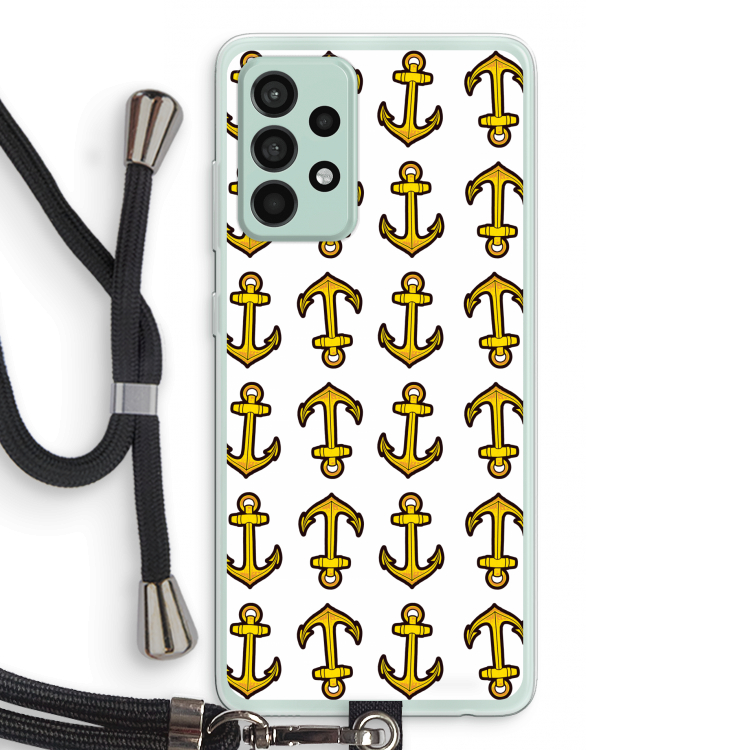 Musketon Anchor: Samsung Galaxy A52s 5G Transparant Hoesje met koord