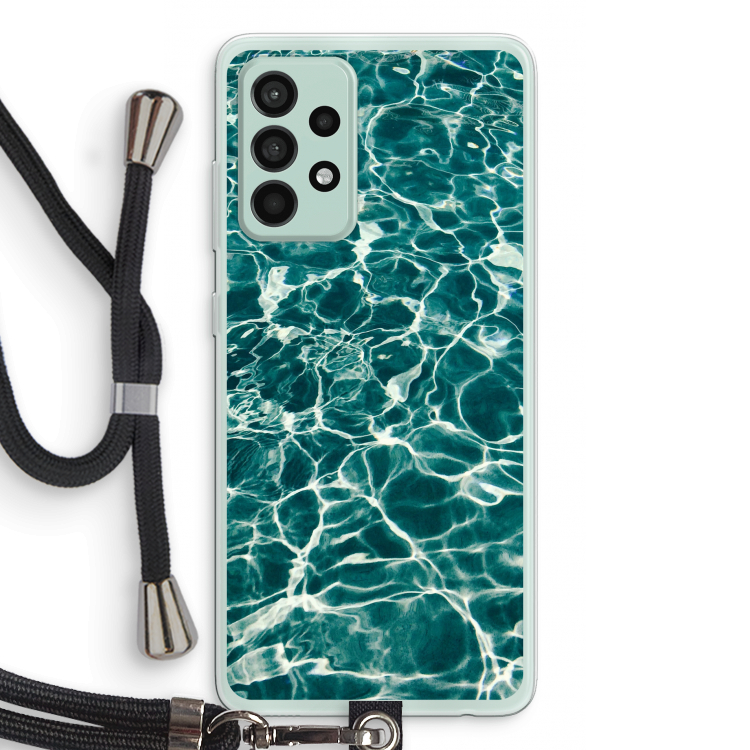 Weerkaatsing water: Samsung Galaxy A52s 5G Transparant Hoesje met koord
