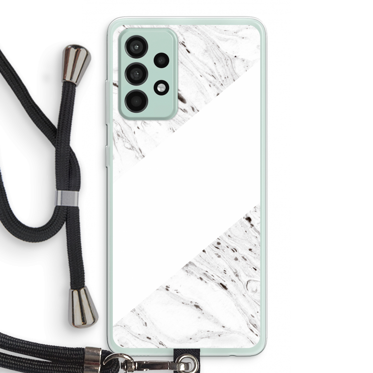 Biggest stripe: Samsung Galaxy A52s 5G Transparant Hoesje met koord