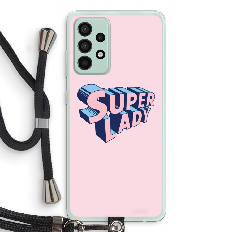 Superlady: Samsung Galaxy A52s 5G Transparant Hoesje met koord