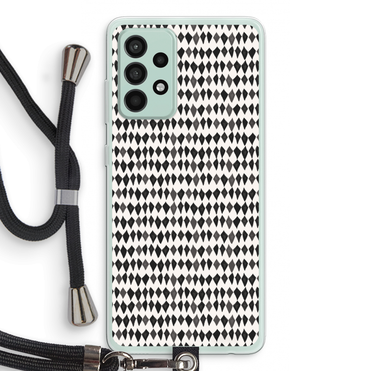 Crazy shapes: Samsung Galaxy A52s 5G Transparant Hoesje met koord