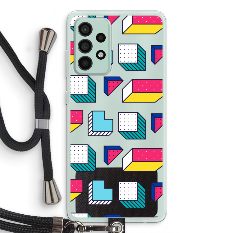 8-bit N°7: Samsung Galaxy A52s 5G Transparant Hoesje met koord