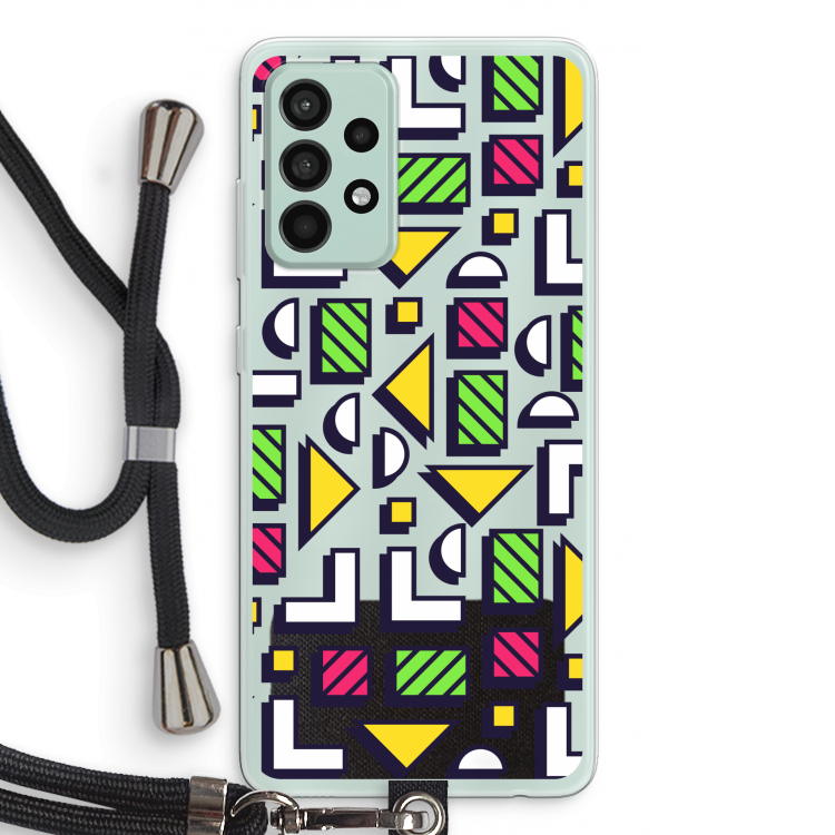 8-bit N°4: Samsung Galaxy A52s 5G Transparant Hoesje met koord