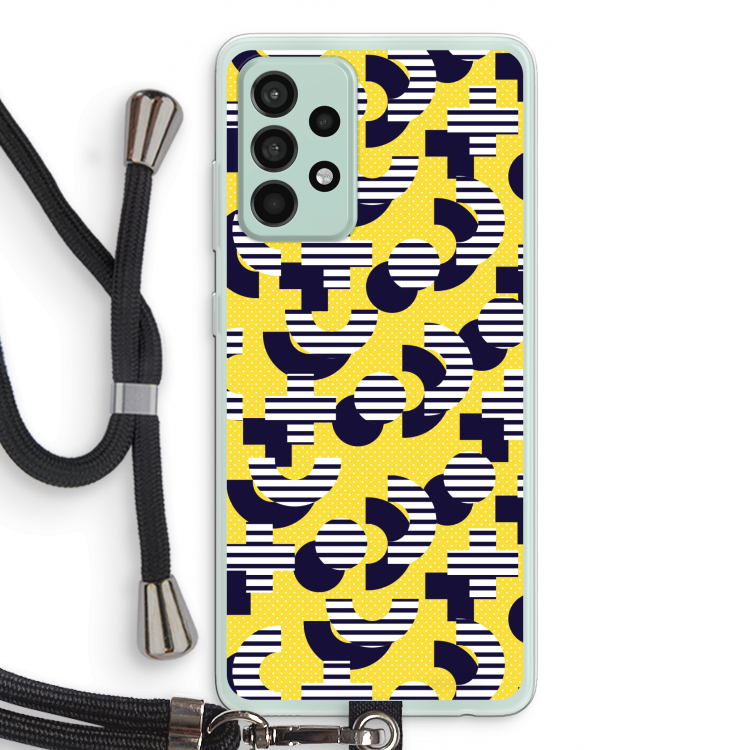 8-bit N°3: Samsung Galaxy A52s 5G Transparant Hoesje met koord