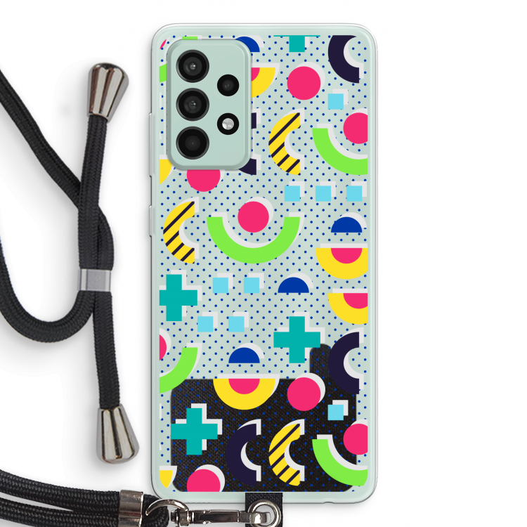 8-bit N°1: Samsung Galaxy A52s 5G Transparant Hoesje met koord