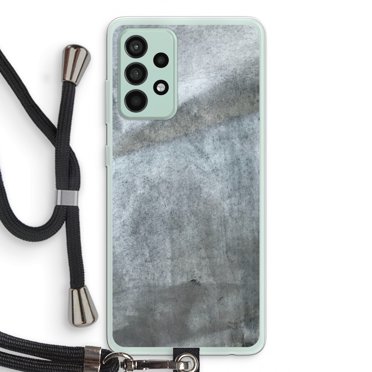 Grey Stone: Samsung Galaxy A52s 5G Transparant Hoesje met koord