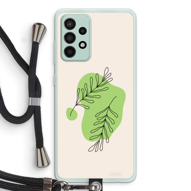 Beleaf in you: Samsung Galaxy A52s 5G Transparant Hoesje met koord
