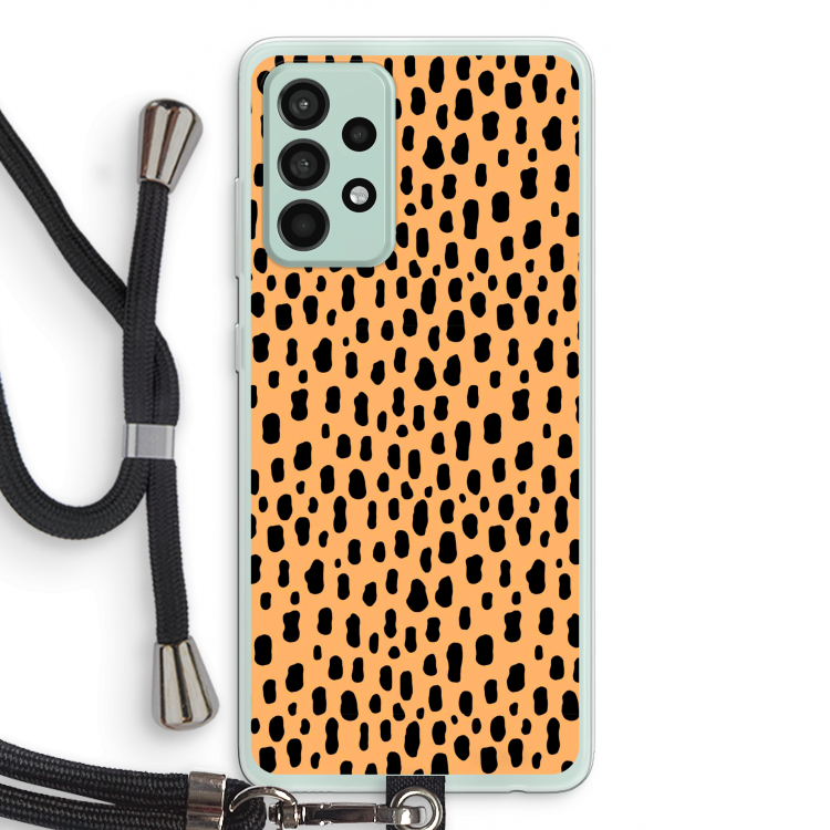 Panter: Samsung Galaxy A52s 5G Transparant Hoesje met koord