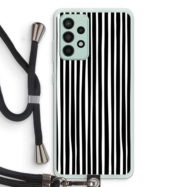 Stripes: Samsung Galaxy A52s 5G Transparant Hoesje met koord