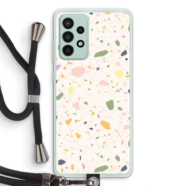 Terrazzo N°21: Samsung Galaxy A52s 5G Transparant Hoesje met koord