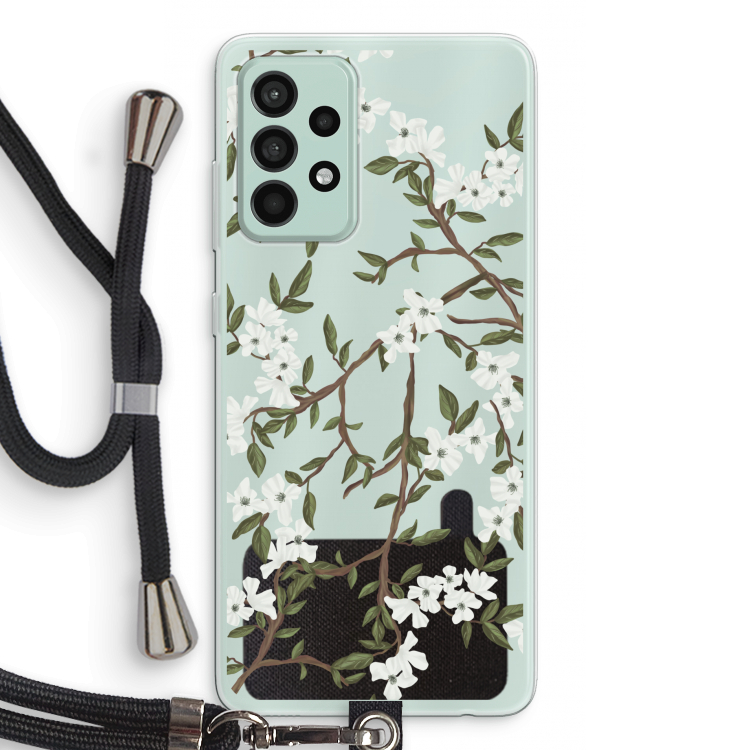 Blossoming spring: Samsung Galaxy A52s 5G Transparant Hoesje met koord
