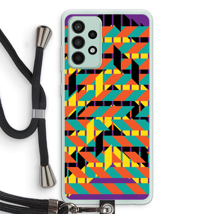 Skew Bee 2: Samsung Galaxy A52s 5G Transparant Hoesje met koord
