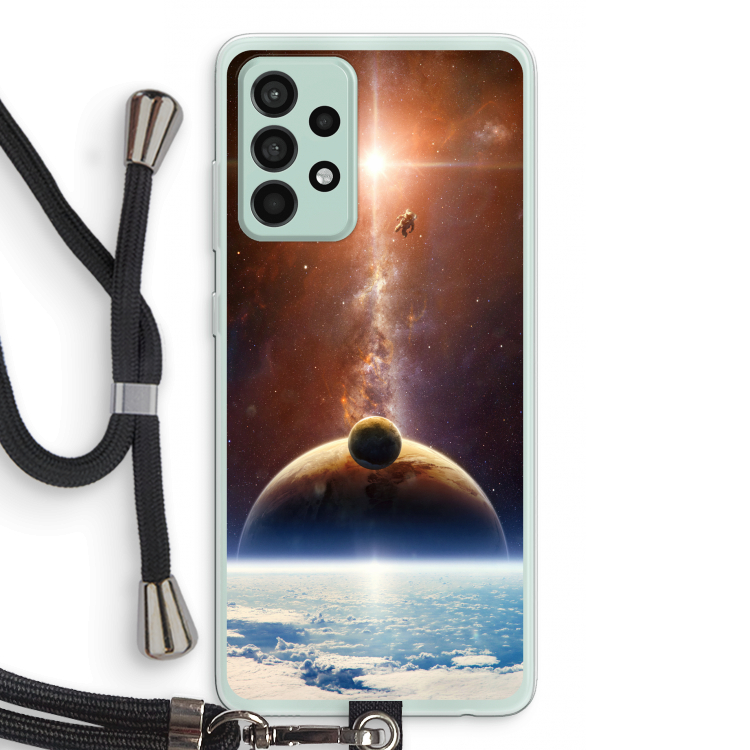 Omicron 2019: Samsung Galaxy A52s 5G Transparant Hoesje met koord