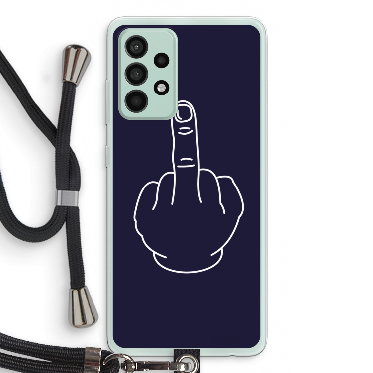 F**k U: Samsung Galaxy A52s 5G Transparant Hoesje met koord