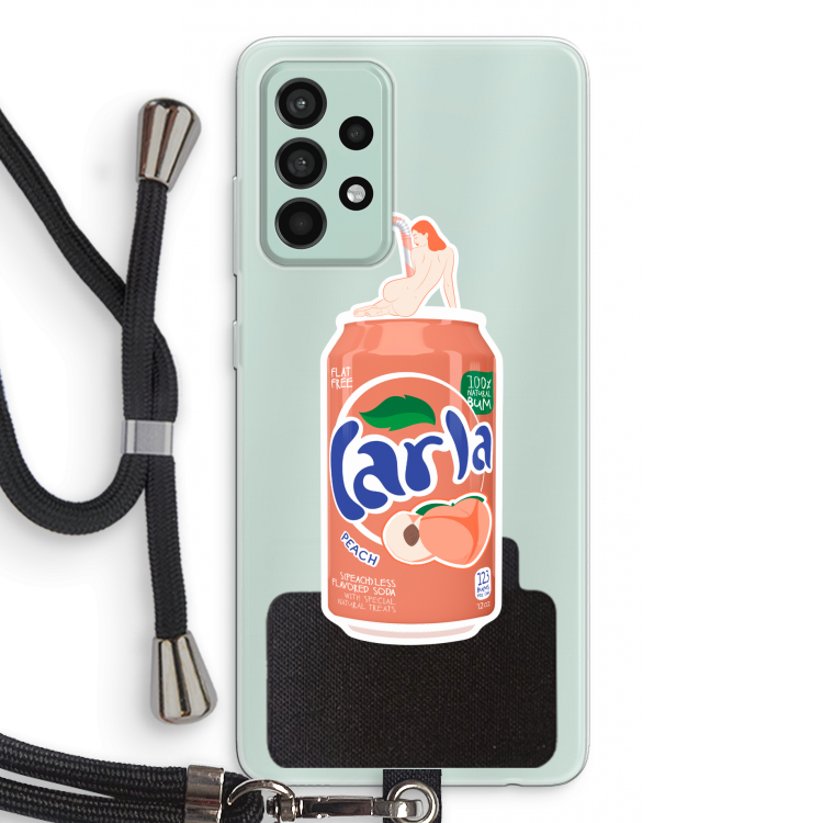 S(peach)less: Samsung Galaxy A52s 5G Transparant Hoesje met koord
