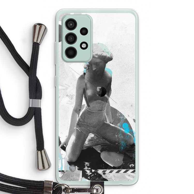 I will not feel a thing: Samsung Galaxy A52s 5G Transparant Hoesje met koord