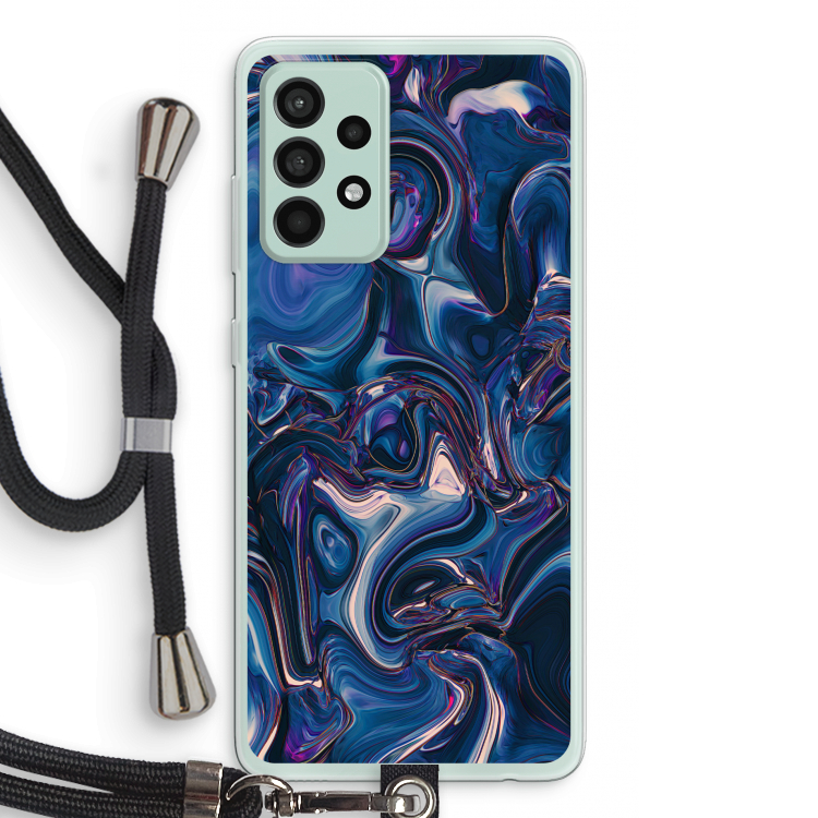 Mirrored Mirage: Samsung Galaxy A52s 5G Transparant Hoesje met koord