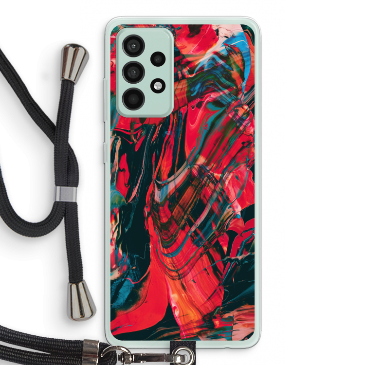 Endless Descent: Samsung Galaxy A52s 5G Transparant Hoesje met koord