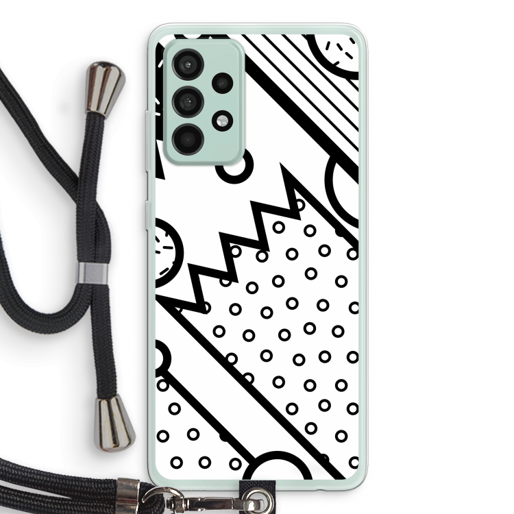 Pop Art #4: Samsung Galaxy A52s 5G Transparant Hoesje met koord