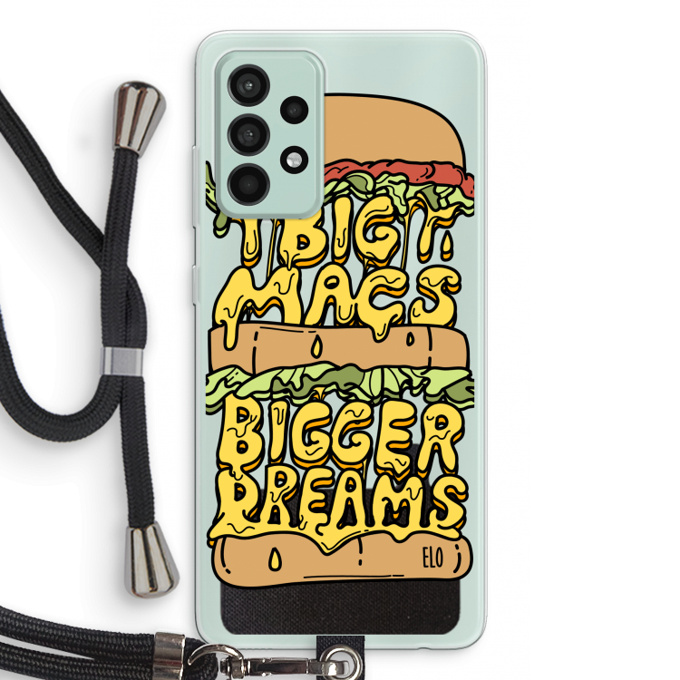 Big Macs Bigger Dreams: Samsung Galaxy A52s 5G Transparant Hoesje met koord